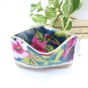 Etui Täschchen Reisepasshülle kleine Tasche Blumen Handmade