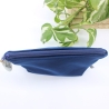 Universal-/Kosmetiktasche Samt Blau Mandala Geschenkidee Unikat
