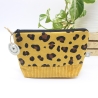 Kosmetiktasche Leo Muster Geschenkidee Handmade Unikat