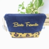 Universal-/Kosmetiktasche bestickt Beste Freundin Geschenkidee