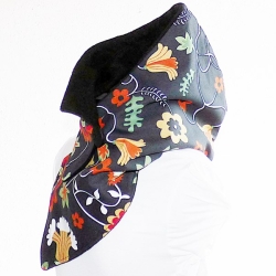 Kapuzenschal - Baumwolle mit Fleece, Schal, Tücher, Kapuze