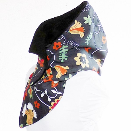 Kapuzenschal - Baumwolle mit Fleece, Schal, Tücher, Kapuze