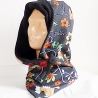 Kapuzenschal - Baumwolle mit Fleece, Schal, Tücher, Kapuze