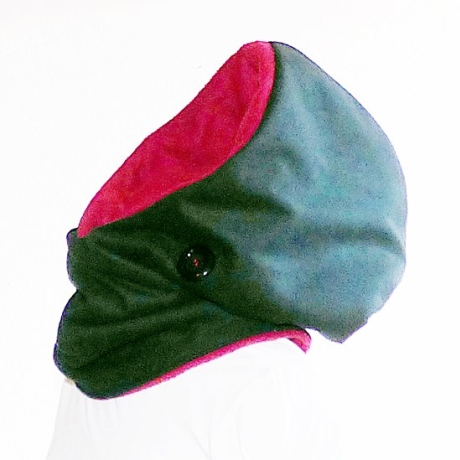 KapuzenLoop - Softshell / wasserdicht / schwarz-bordeaux