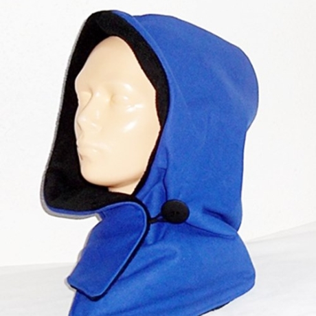 Kapuzenschal-Softshell / wasserdicht / royalblau, Schal, Tücher