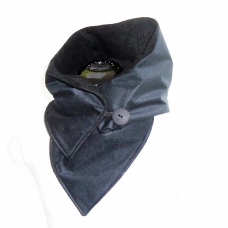 Kapuzenschal - Softshell / wasserdicht / schwarz, Schal