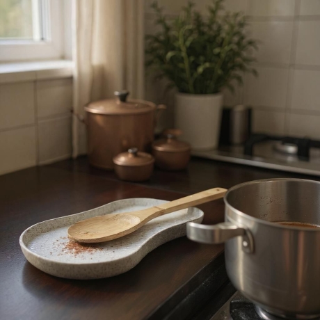 Löffel- und Pfannenwenderablage – Küchenutensilienablage