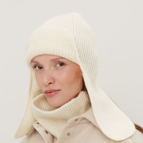 Original Orenburger Damen-Mütze mit Ohrenschutz und