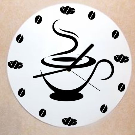 Schallplattenuhr Wanduhr Kaffeetasse