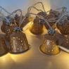 Lichterkette aus Kaffeekapseln, 20er LED, beige ,Upcycling