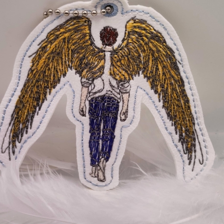 ITH  Anhänger - Engel 06 - 8.32 x 7.85 cm