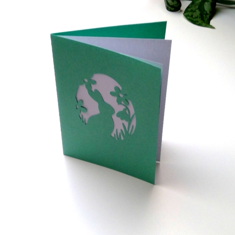 Karte Hase mit Blumen Plotterdatei SVG DXF