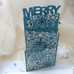 Karte Merry Christmas Plotterdatei SVG DXF FCM Karte Merry Christmas Plotterdatei SVG DXF FCM