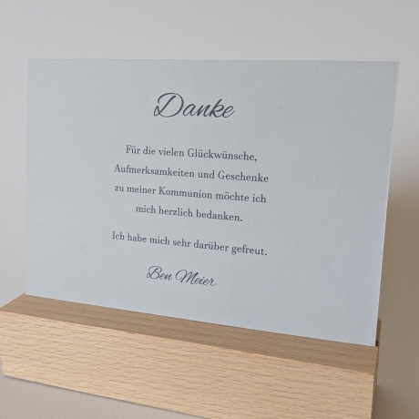 50 Dankeskarten Kommunion Konfirmation Kapitänsblau