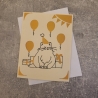 Katze mit Party Hut, Geburtstagskarte, Geburtstag 