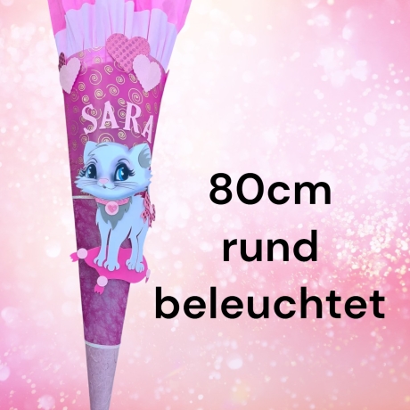 Katze Schultüte personalisierbar Rohling beleuchtbar