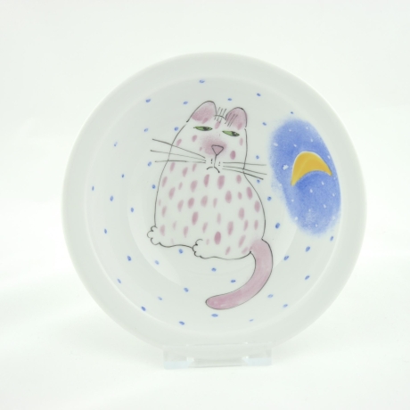 Müslischale Katze mit Mond, aus Porzellan, Grumpy cat