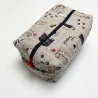 Kulturbeutel Boxy Bag | Katzen gesteppt | Aufbewahrung