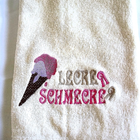 Küchenhandtuch♡Lecker-Schmecker♡bestickt von Hobbyhaus