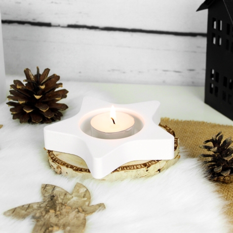Stern Kerzenhalter für Teelichter | Weihnachten | Geschenkidee