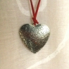 Halskette lang mit silberfarbenem Herzanhänger von Hobbyhaus