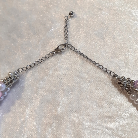 Mehrstrang-Kette Perlen-Kette Kurzkette Chaos-Kette Wachs-Perlen