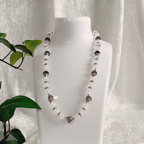 Kette Halskette Perlenkette Schmuck Crash-Perlen Kurzkette 