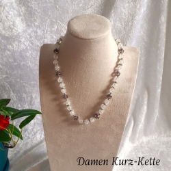 Kette Halskette Perlenkette Schmuck Crash-Perlen Kurzkette 