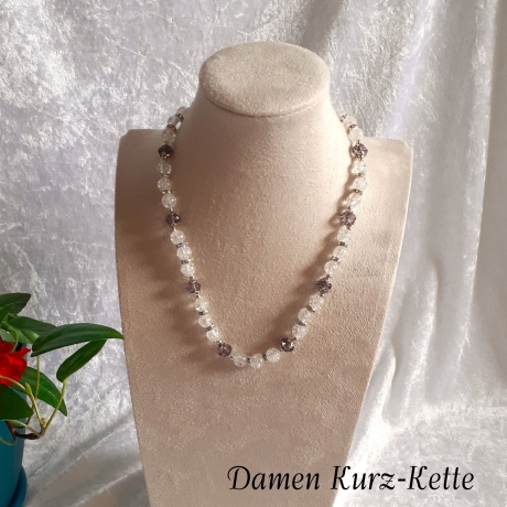 Kette Halskette Perlenkette Schmuck Crash-Perlen Kurzkette 