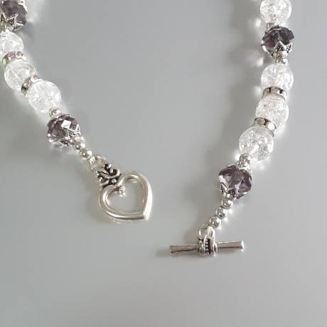 Kette Halskette Perlenkette Schmuck Crash-Perlen Kurzkette 