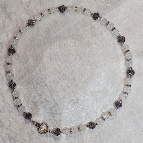 Kette Halskette Perlenkette Schmuck Crash-Perlen Kurzkette 