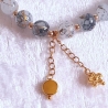 Kurz Kette Halskette Perlenkette Schmuck Perlen marmorierte Perle