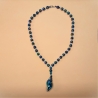 Kette mit Muschel-Anhänger Peacock Muschelkette Perlenkette 45 cm