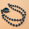 Kette mit Muschel-Anhänger Peacock Muschelkette Perlenkette 45 cm