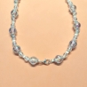 Kette mit Muschel-Anhänger in Weiß Muschelkette Perlenkette 42 cm