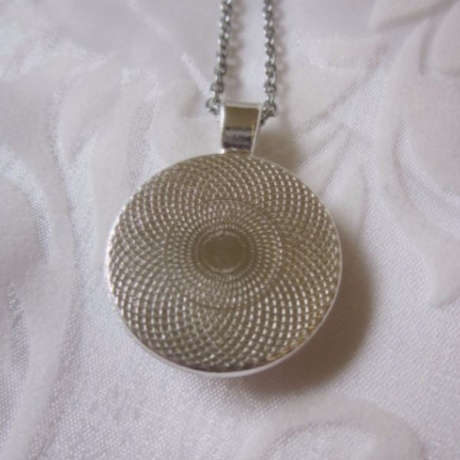 Cabochon Anhänger mit Kette Porträt Frau Hélène