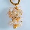 Kette Halskette Kurzkette Schmuck Damen-Kette cremefarben Golden