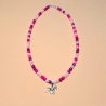 Kinder-Schmuck Kette & Armband Pferdchen Ponny Pink Perlenschmuck