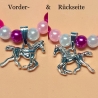Kinder-Schmuck Kette & Armband Pferdchen Ponny Pink Perlenschmuck