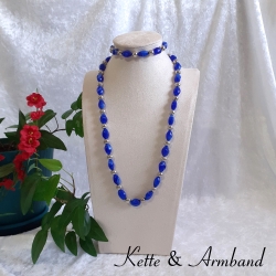Kette Armband - Set, große Größe Halskette Perlenkette Schmuckset