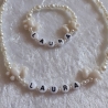 Kinder-Schmuckset Kette und Armband Ponny WUNSCHNAME Laura
