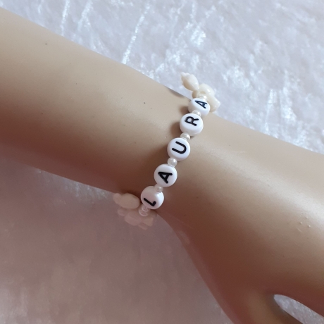 Kinder-Schmuckset Kette und Armband Ponny WUNSCHNAME Laura
