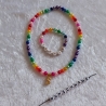 Kinder-Schmuckset Kette und Armband Regenbogen WUNSCHNAME Sophie