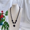 Kette Armband - Set, große Größe Halskette Perlenkette Schmuckset