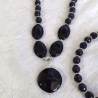 Kette Armband - Set, große Größe Halskette Perlenkette Schmuckset