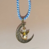 Schutzengel Ketten-Anhänger Halbmond Schmuckanhänger Schmuck Mond