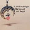 Ketten-Anhänger Glücksengel Halbmond Schmuckanhänger Schmuck Mond