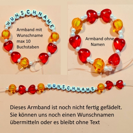 Kinder-Schmuckset aus Kette und Armband Kinderschmuck Wunschname