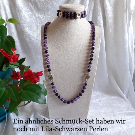 Kette Armband Ohrhänger 3er-Set, Schmuckset große Größe elegant