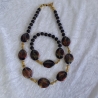 Kette Armband - Set Collier Halskette Perlenkette Schmuckset 